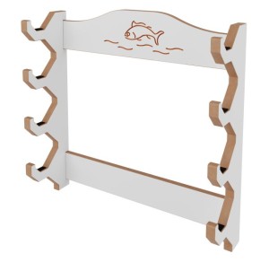 Wieszak na wędki (4 poziomy)