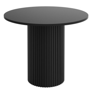 Stolik wysoki, noga czarna, blat czarny 